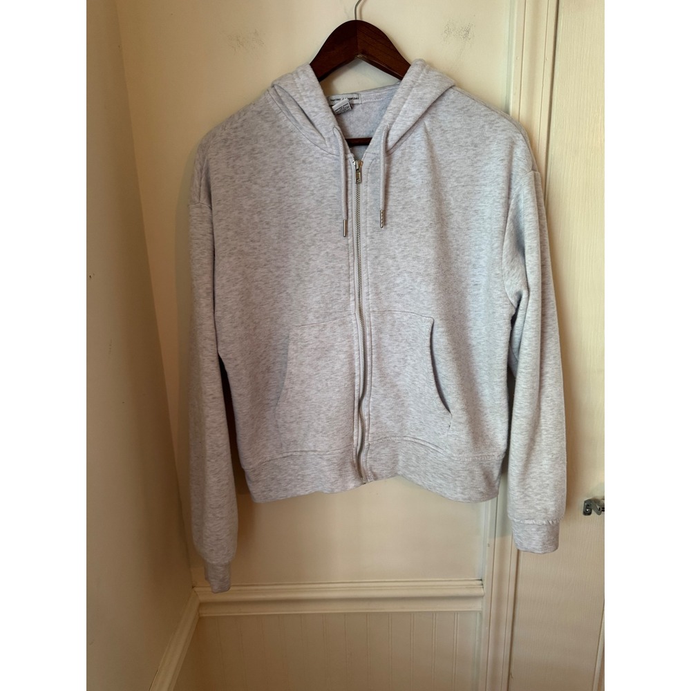 Better Together Light Gray Heather Full Zip Hoodie Sweatshirt XL TK2034